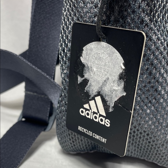 NWT ❤️ Adidas Mini Backpack Bag in Heather Gray, Roomy, Sporty & Cute! - Picture 11 of 12